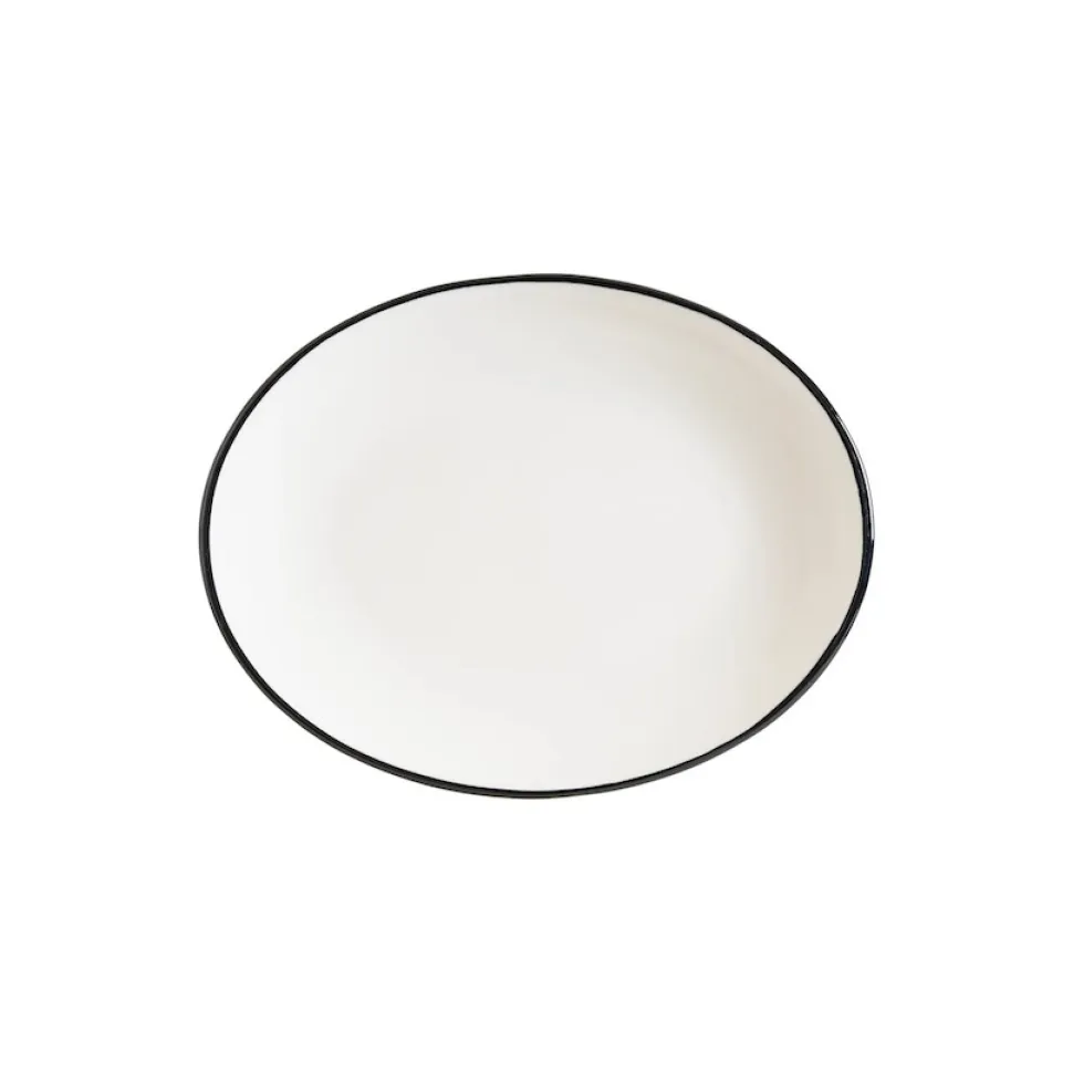 Uppläggningsfat 31 x 24 cm, Moove Linea Black - Bonna