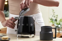 Vattenkokare, 0,8 L, Svart - Smeg