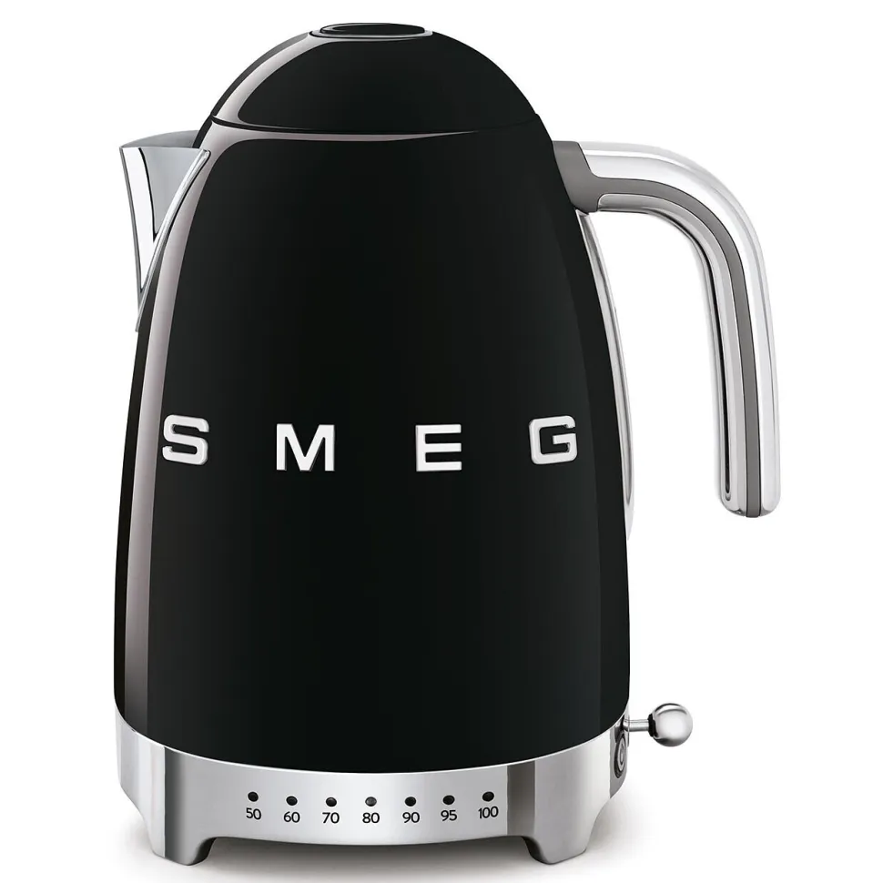 Vattenkokare med temperaturinställning, Svart - Smeg