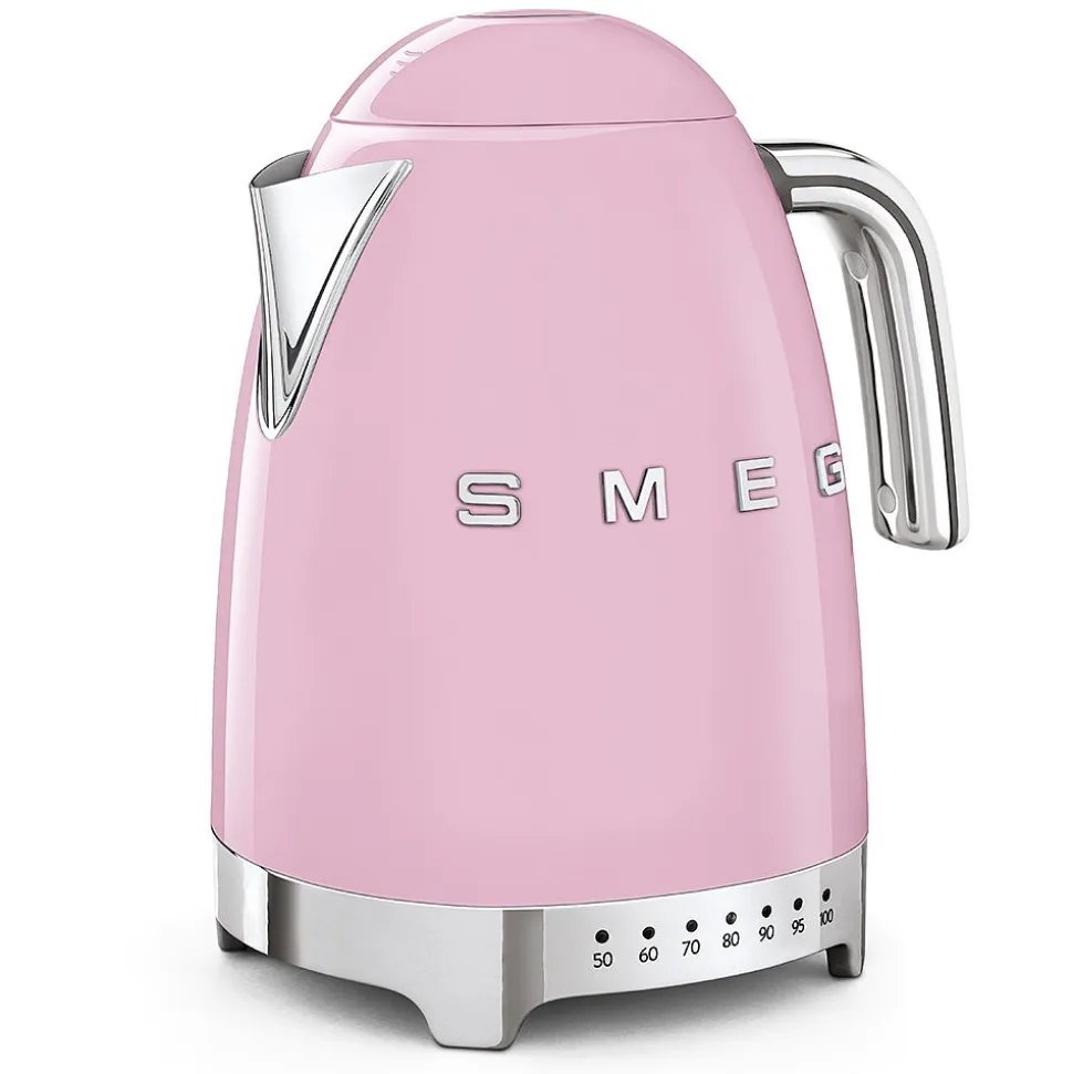 Vattenkokare med temperaturinställning, Rosa - Smeg