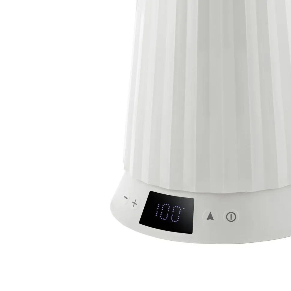 Vattenkokare med temperaturinställning, Plissé, Vit - Alessi