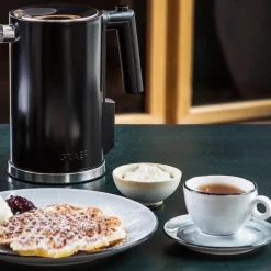 Vattenkokare med temperaturinställning 1,2 L, svart - Graef