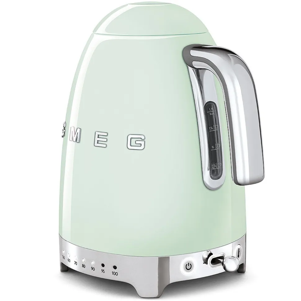 Vattenkokare med temperaturinställning, Pastellgrön - Smeg