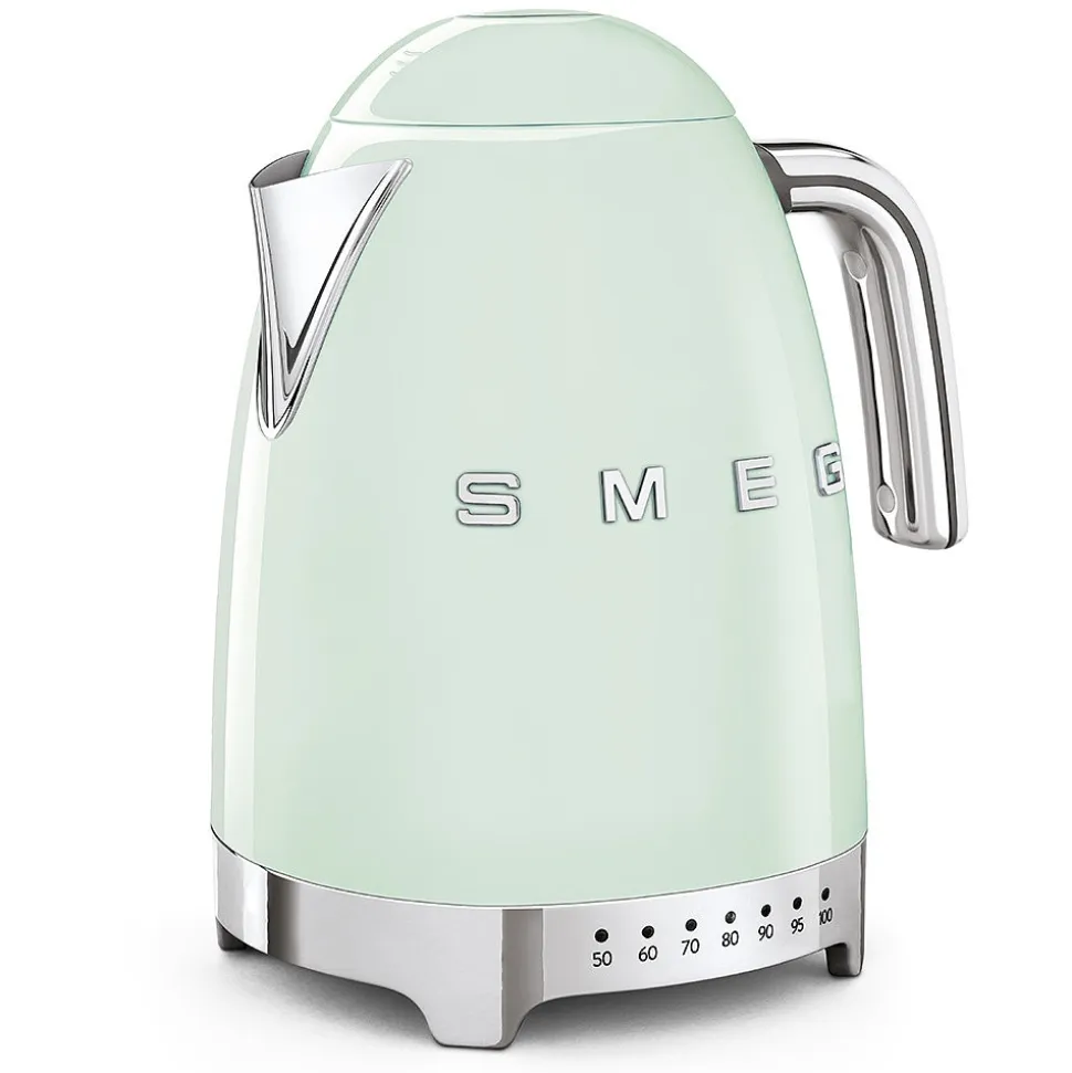 Vattenkokare med temperaturinställning, Pastellgrön - Smeg