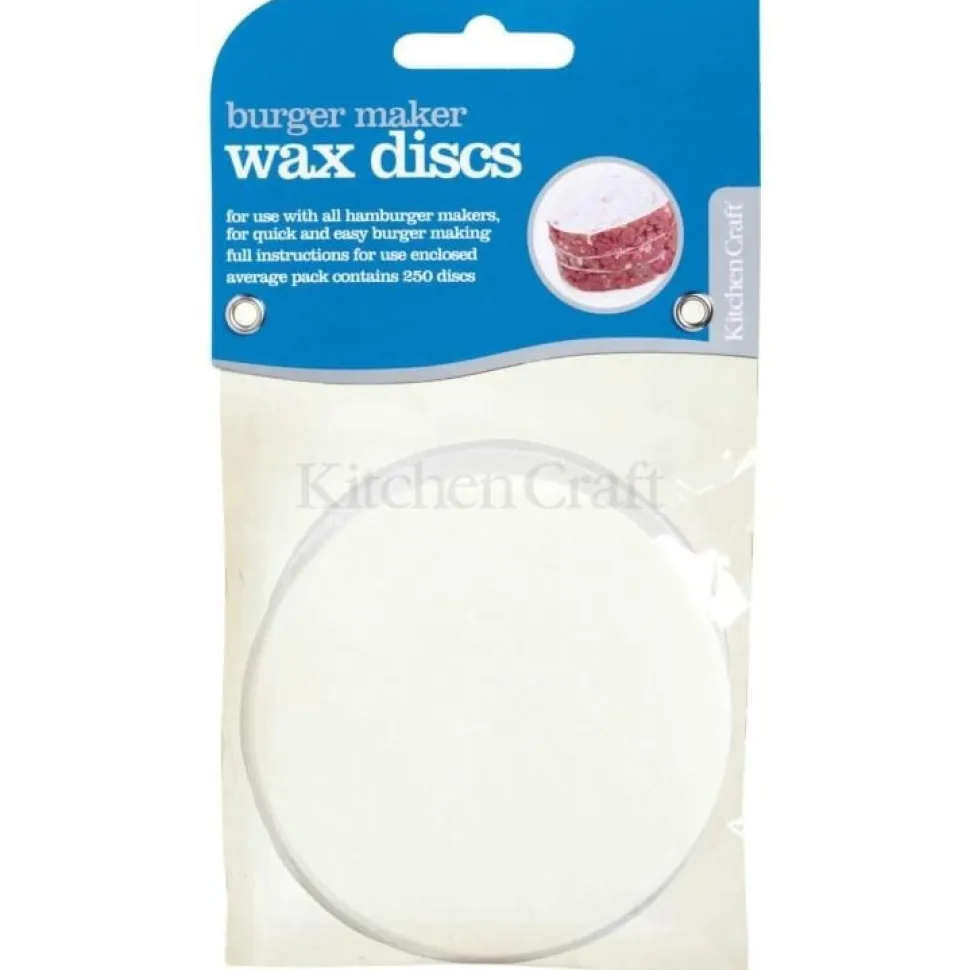 Vaxpapper till hamburgerpress, 250-pack, Ø 87 mm - Kitchen Craft