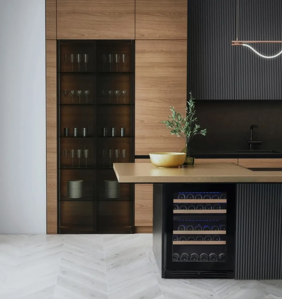 Vinkyl Designline 60, Dubbelzon, Svart - Vigneron