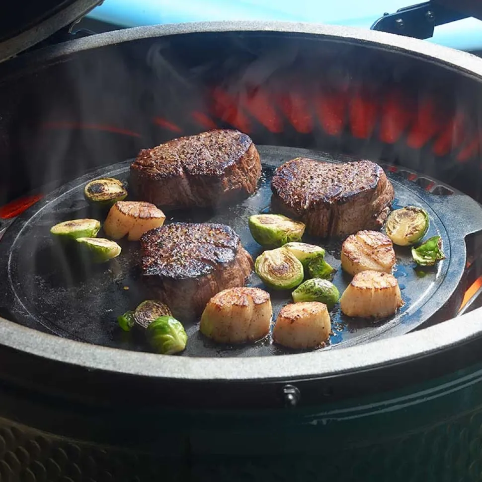 Vändbart Stekbord i Gjutjärn, Large - Big Green Egg