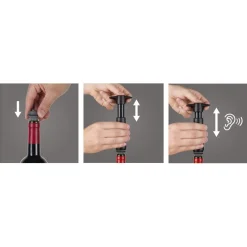 Wine Stoppers i olika färger, 3-pack - Vacuvin