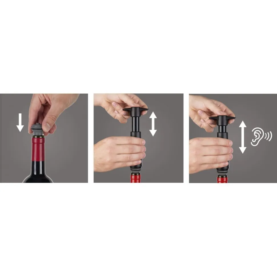 Wine Stoppers i olika färger, 3-pack - Vacuvin