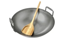 Wokpanna och Stekspade, kolstål - Big Green Egg